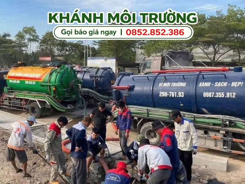 Quy trình hút hầm cầu Phú Nhuận tại Khánh Môi Trường
