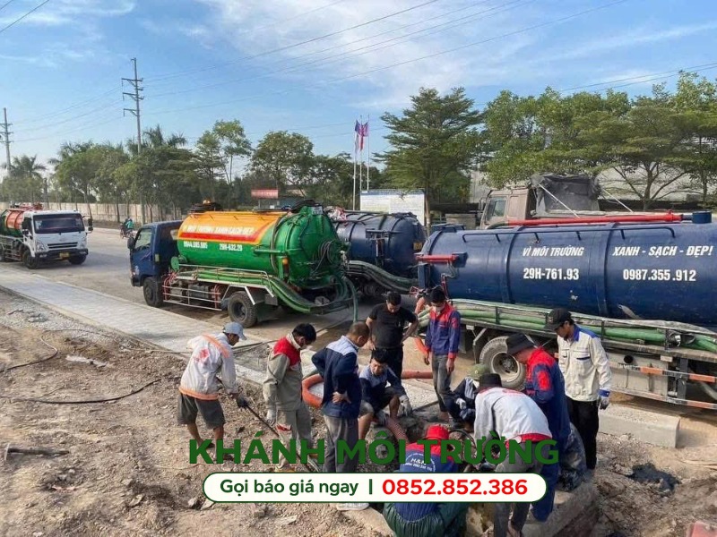 Quy trình hút hầm cầu Quận 1 của Khánh Môi Trường