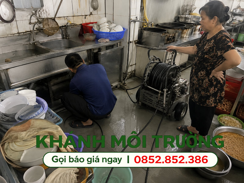 Khánh Môi Trường xử lý thông cống nghẹt cho nhà ở Quận 5