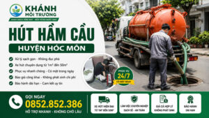 Hút Hầm Cầu Hóc Môn Giá Từ 100k/m3 | Có Mặt Sau 10 Phút
