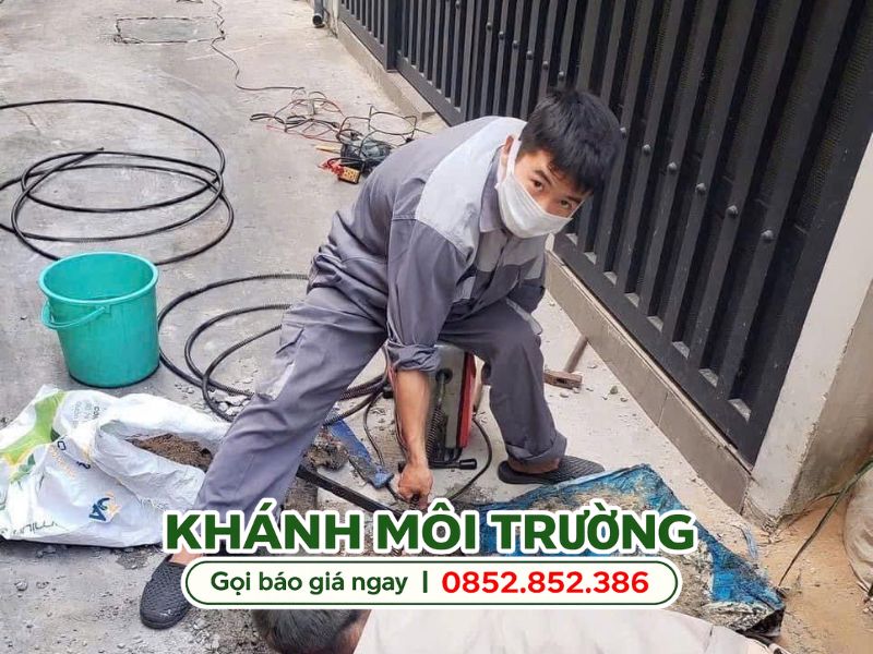 Quy trình hút hầm cầu Bình Tân tại Khánh Môi Trường
