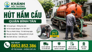Hút Hầm Cầu Bình Tân Giá Rẻ Trọn Gói | Bảo Hành 10 Năm