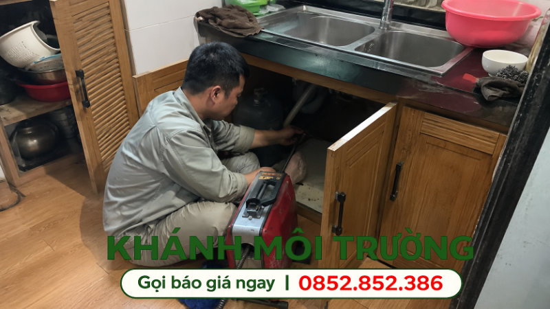 Dịch vụ thông bồn rửa chén Quận 9 của Khánh Môi Trường tại nhà dân Dịch vụ thông bồn rửa chén Quận 9 của Khánh Môi Trường tại nhà dân