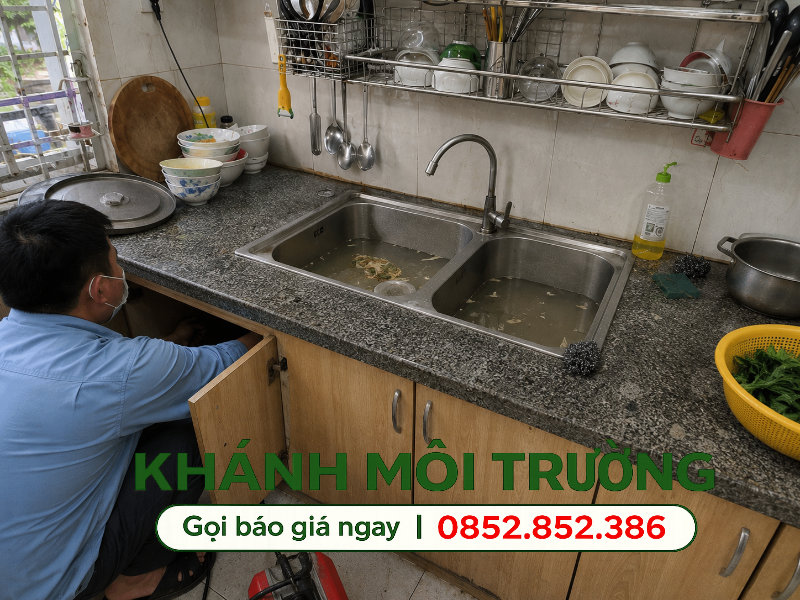 Thực trạng nghẹt bồn rửa chén tại khu vực Quận 10 rất hay thường xuyên