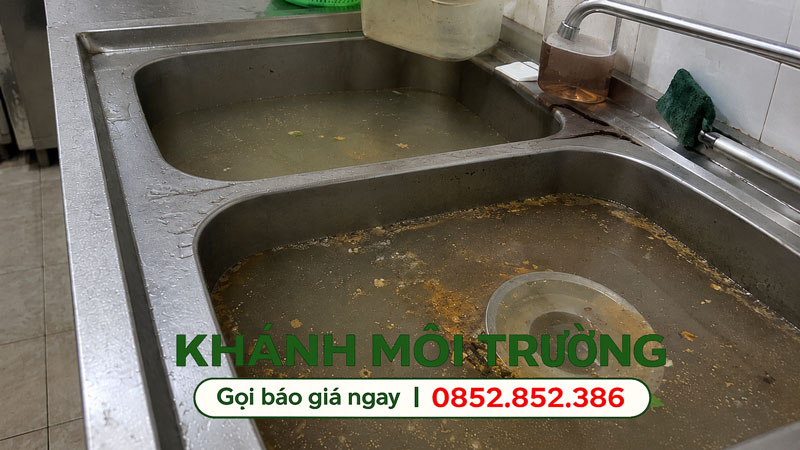 Nguyên nhân bị nghẹt bồn rửa chén
