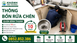 Thông Bồn Rửa Chén Quận Bình Thạnh Sạch Khử Mùi 100%