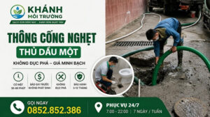 Thông Cống Nghẹt Thủ Dầu Một Giá rẻ từ k0k, BH 10 Năm