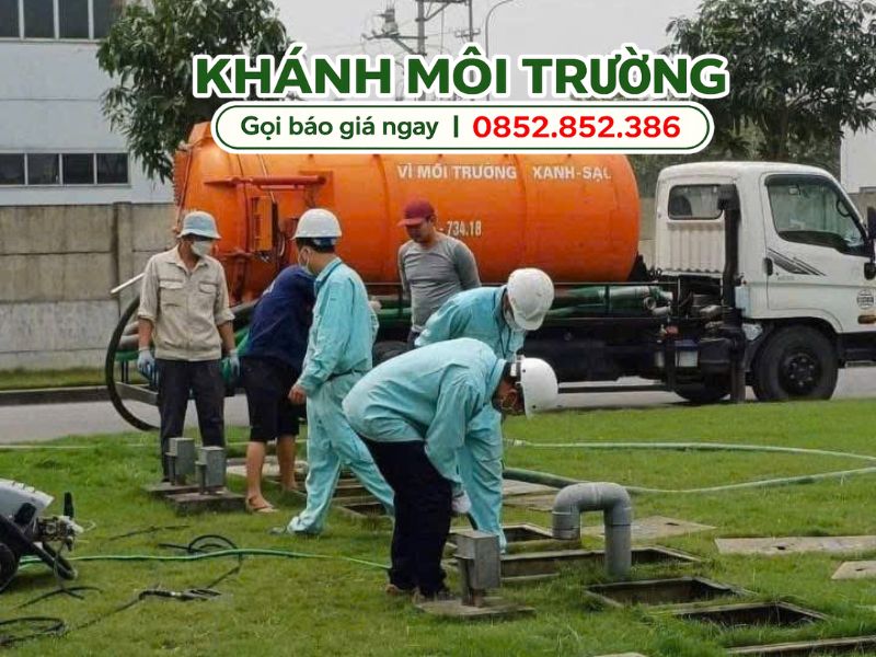Quy trình hút hầm cầu Cà Mau đạt chuẩn của Khánh Môi Trường