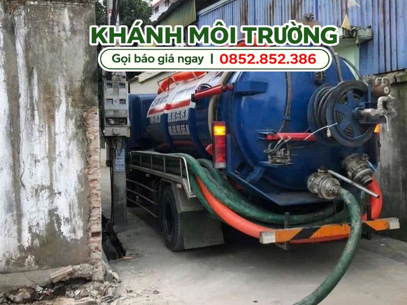Case Study hút hầm cầu Vĩnh Long tại Khánh Môi Trường