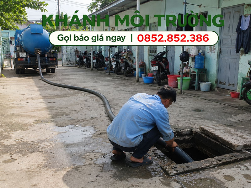 Case thực tế: hút hầm cầu cho khu trọ công nhân của anh Bình tại Tây Ninh