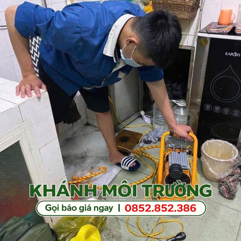 Khánh Môi Trường xử lý thông tắc chậu rửa bát tại Ba Đình