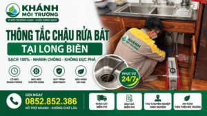 Thông tắc chậu rửa bát tại Long Biên giá từ 50K【Sạch triệt để】
